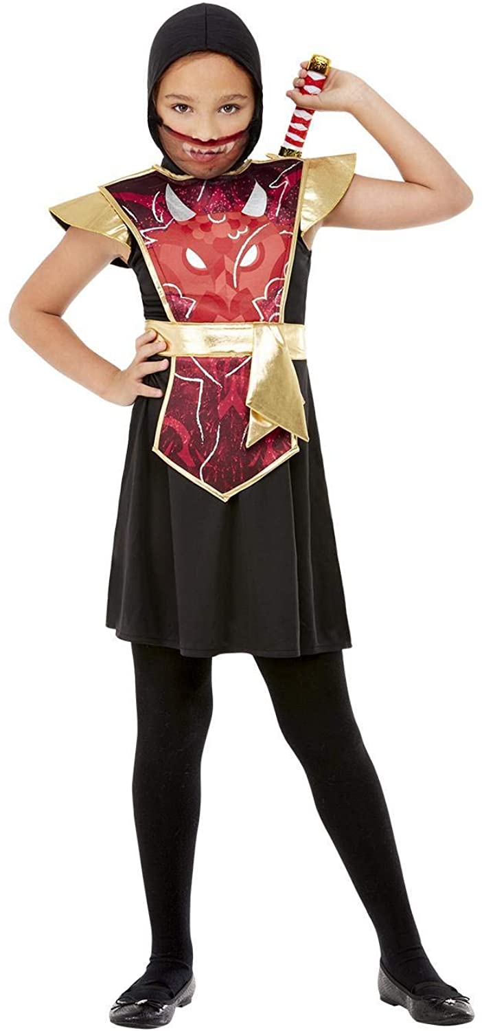 Smiffys Girl's Smiffys Ninja Warrior Costume Smiffys Ninja Warrior Costume Age 10-12