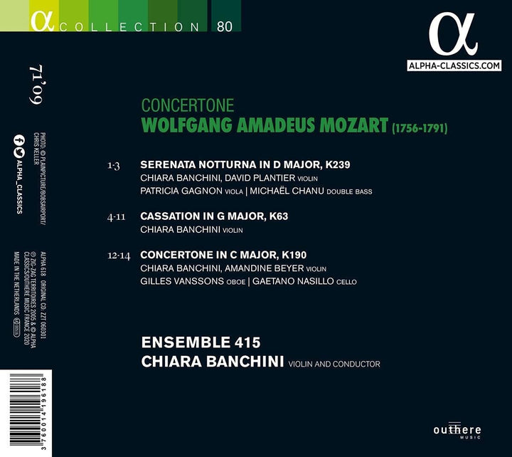 Mozart: Concertone [Audio CD]