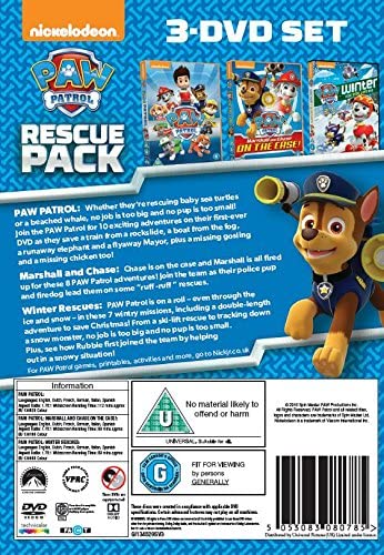 Paw Patrol: 1-3 Rescue Pack [2016] - Family [DVD]