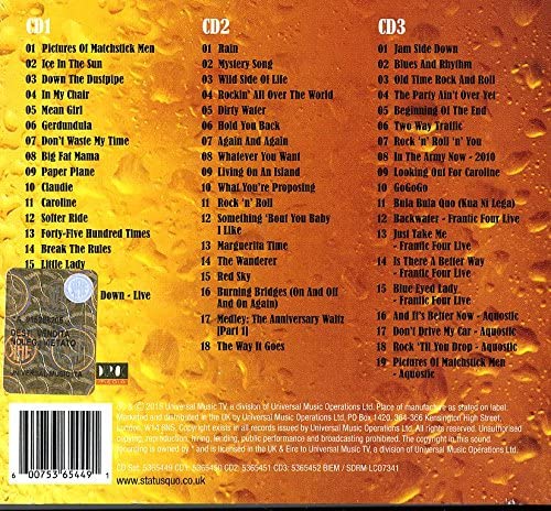 The Definitive Hits - Status Quo [Audio CD]