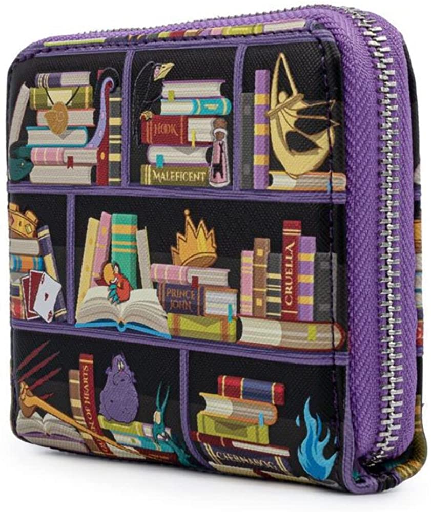 Loungefly Disney Villains Books Zip Around Wallet