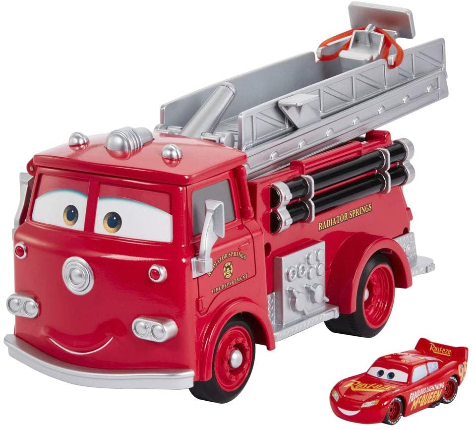 Cars - Colour Change Red Firetruck with Lightning McQueen/Toys