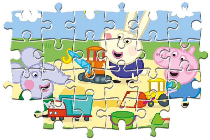 Clementoni 25263, Peppa Pig Supercolor Puzzle for Children - 3 x 48 Pieces, Ages 4 Years Plus