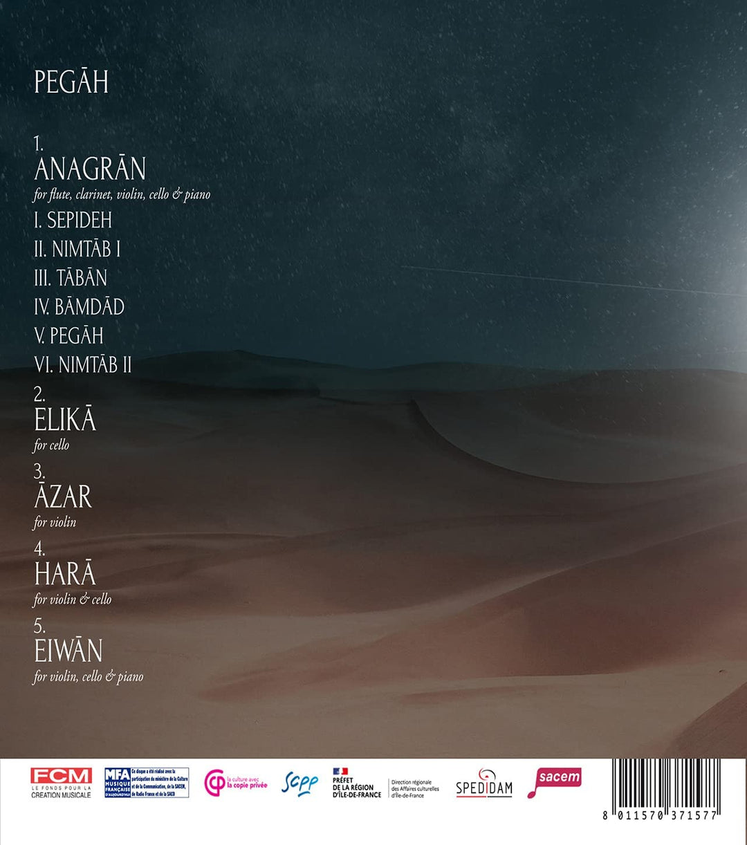 Fahrang: Pegah [Ensemble Court-Circuit] [Stradivarius: STR37157] [Audio CD]