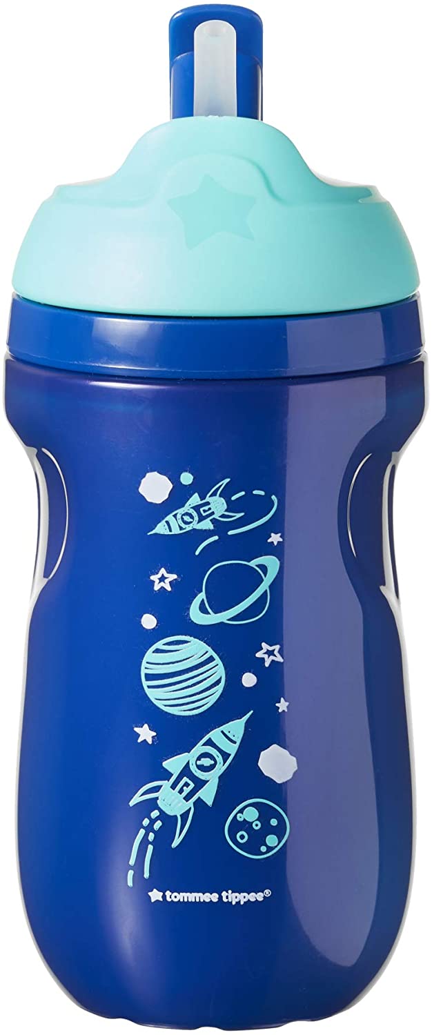 Tommee Tippee Active Straw Cup 12 Months+, Blue (Colours May Vary), 44702391