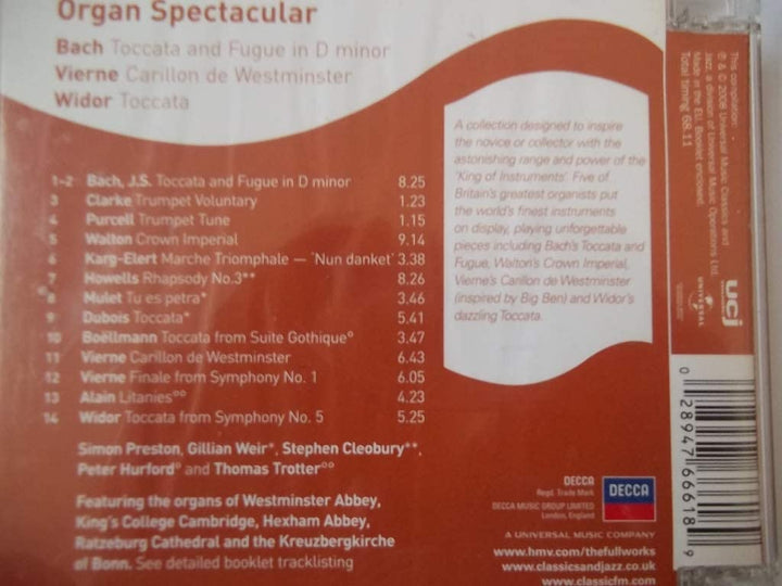 Simon Preston - Organ Spectacular [Audio CD]