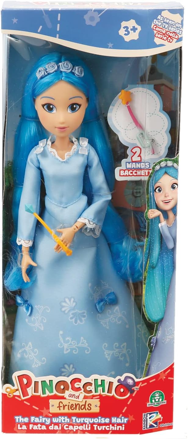Pinocchio and Friends Pinocchio Fairy with Turquiose Hair Doll and Accessories -