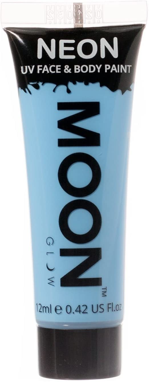 Moon Glow - 12ml Neon UV Face & Body Paint - Pastel Blue