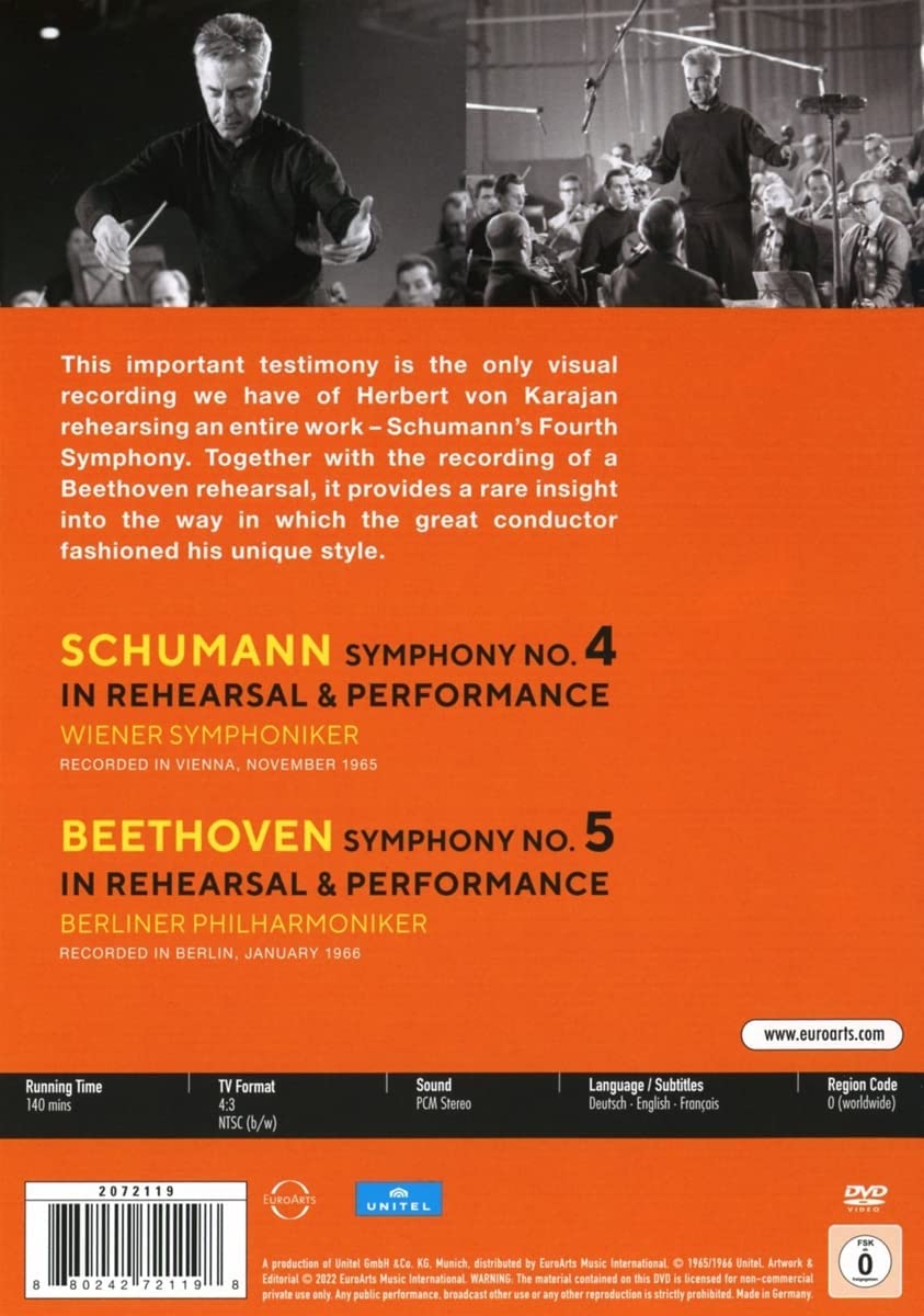 Herbert von Karajan in Rehearsal & Performance [2022] [DVD]