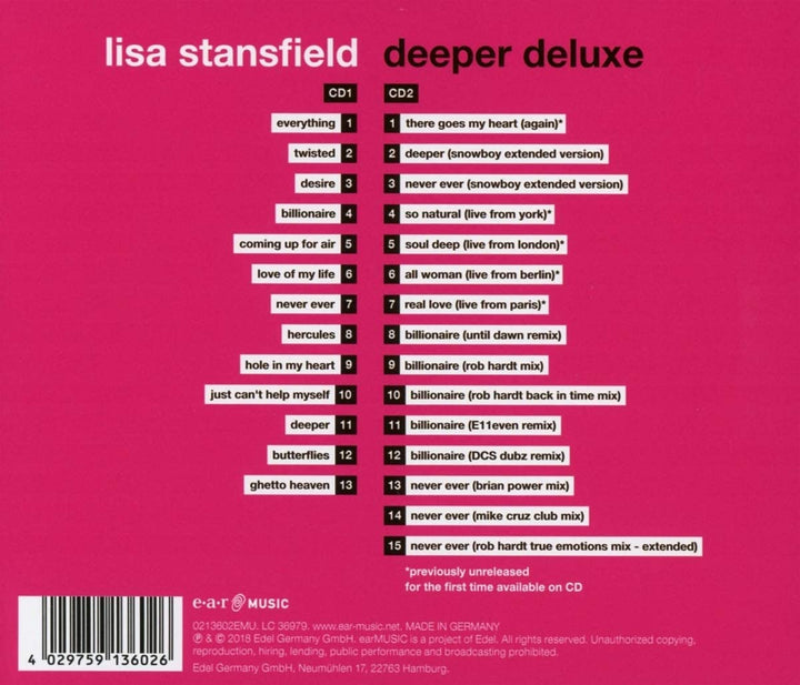 Lisa Stansfield - Deeper (Deluxe) [Audio CD]
