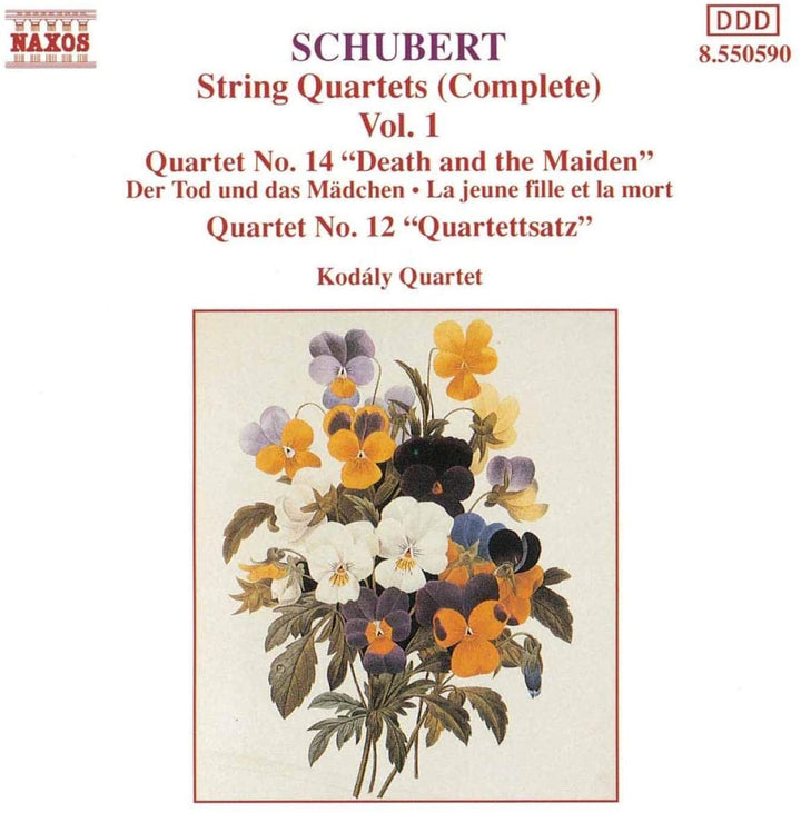 Schubert: String Quartets (Complete), Vol. 1 - Quartets No 12 & 14 -  Kodaly Quartet [Audio CD]