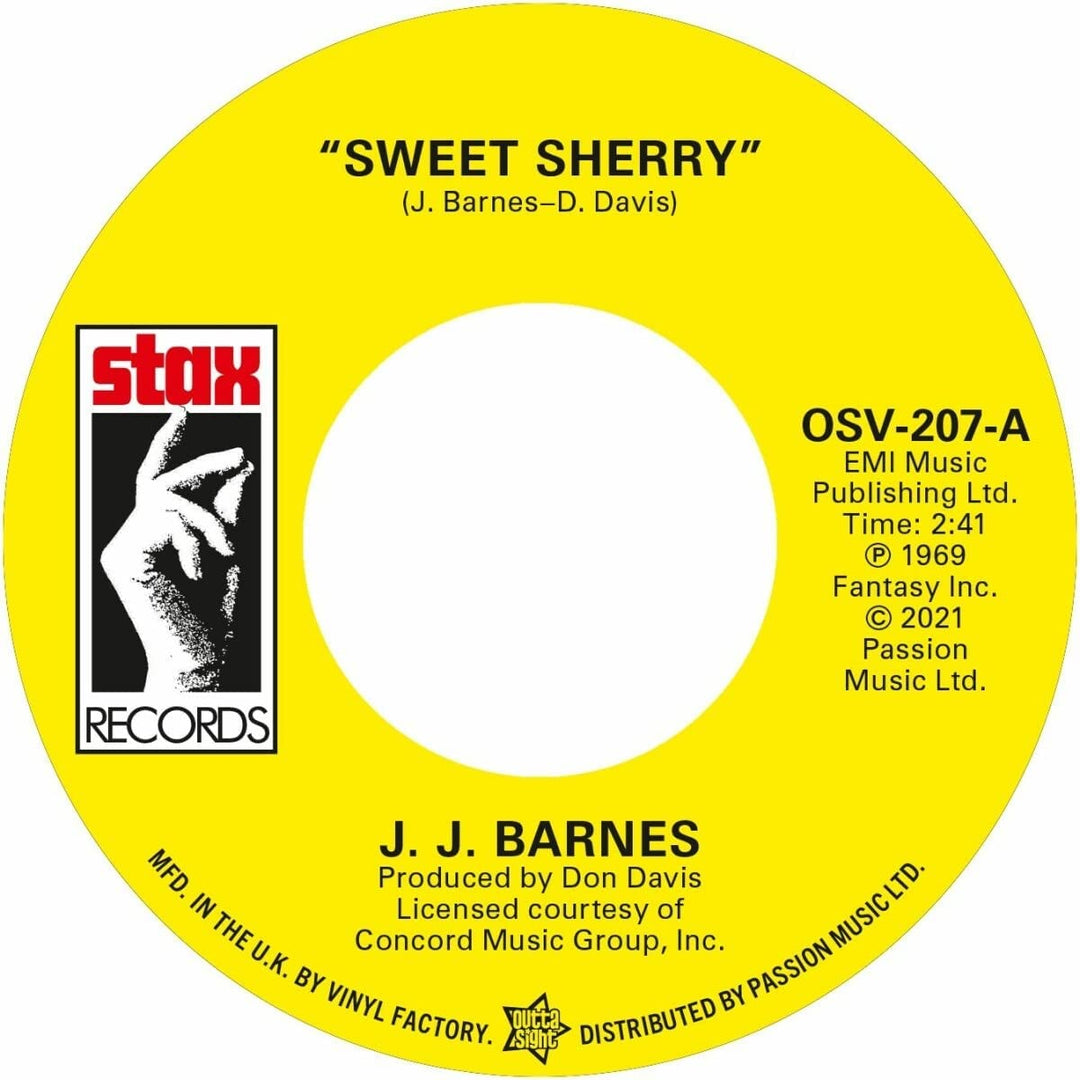 J.J. Barnes - Sweet Sherry / The Whole Damn World Is Going Crazy [7" VINYL]