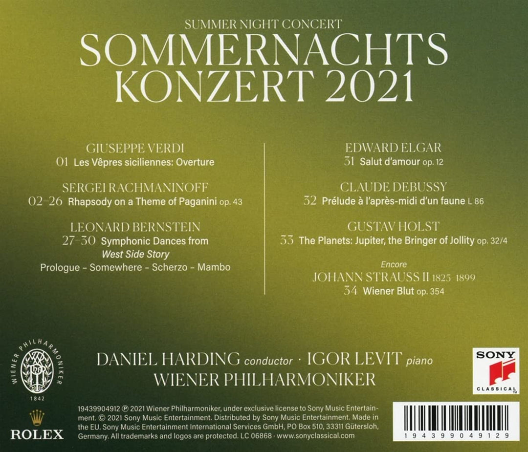 Sommernachtskonzert 2021 / Summer Night Concert 2021 [Audio CD]