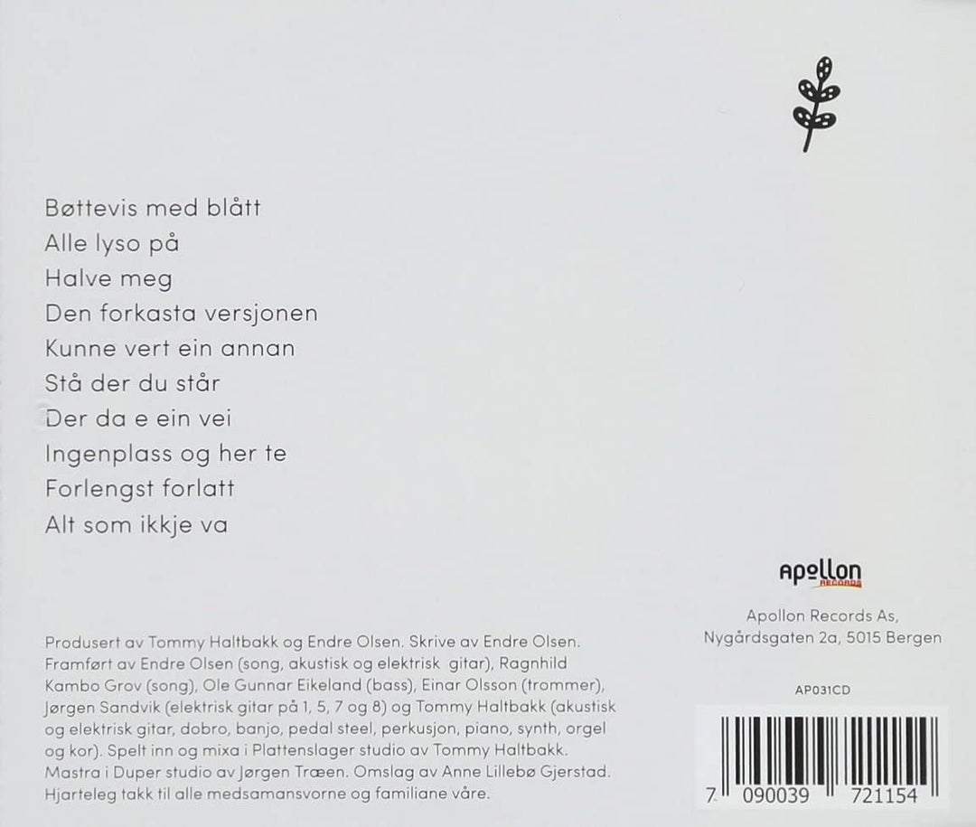 Endre Olsen - Bottevis Med Blatt [Audio CD]