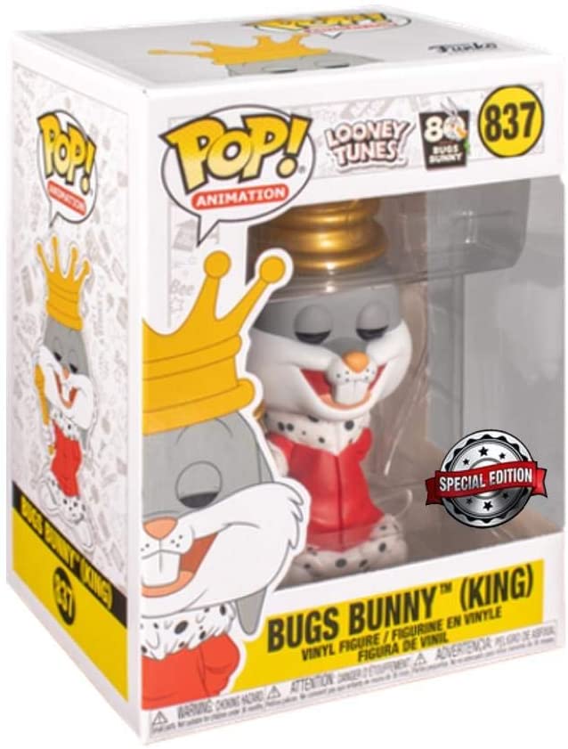 Looney Tunes Bugs Bunny King Exclu Funko 46545 Pop! Vinyle #837