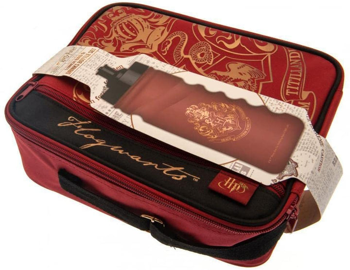 Harry Potter Lunch Bag & Bottle Set - Burgundy