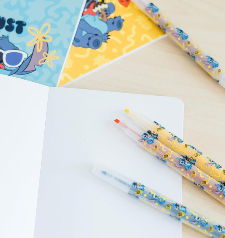 Grupo Erik Disney Stitch Stationery Set | Disney Pencil Case With A6 Notebooks