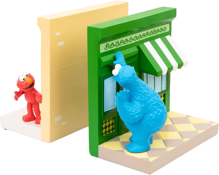 Grupo Erik Sesame Street Bookends | 6.5 x 5.9 x 3.4 inches - Bookends For Shelves | Kids Room
