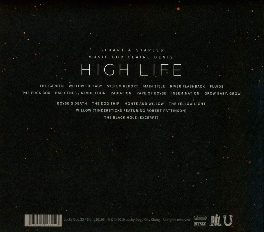MUSIC FOR CLAIRE DENIS' HIGH LIFE - STUART A. STAPLES [Audio CD]