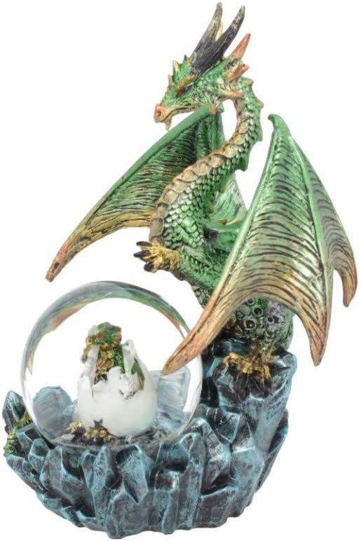 Nemesis Now Emerald Oracle Snowglobe, Green, 19cm