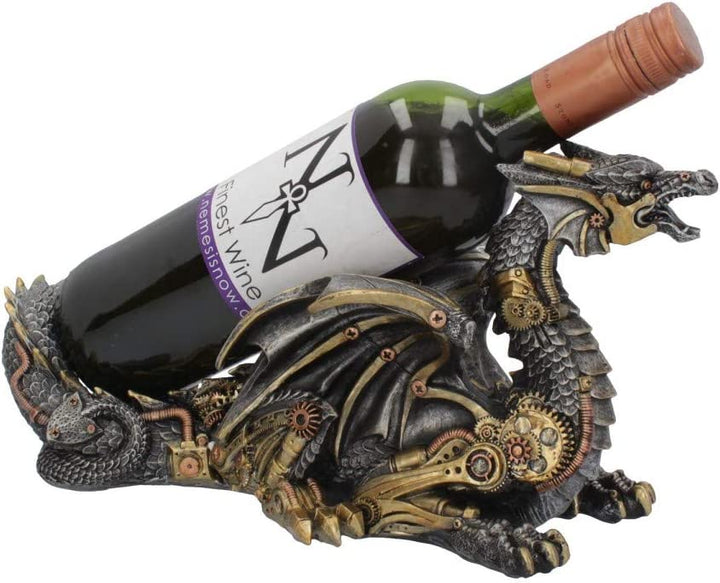 Nemesis Now Guardian of the Grapes Wine Bottle Holder 20cm Silver