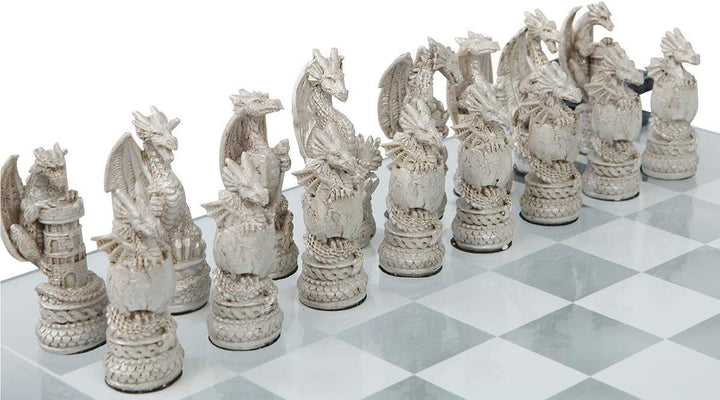 Nemesis Now Dragon Chess Set 43cm Black