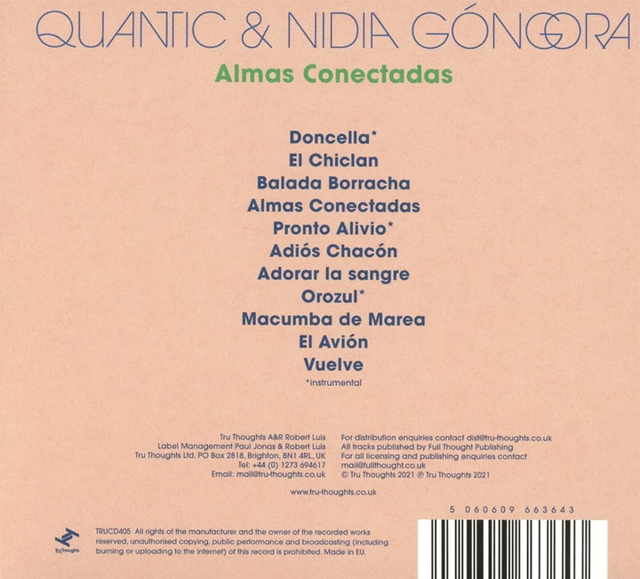 Quantic & Nidia Góngora - Almas Conectadas [Audio CD]