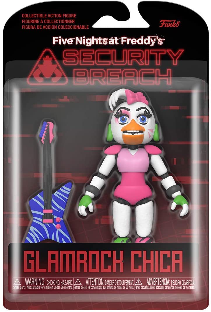 Cinq nuits à Freddy&#39;s Security Breach Glamarock Chica Funko 47491 Figurine articulée