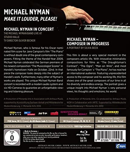 Michael Nyman In Progress & Concert [2014] [Region Free] [Blu-ray]