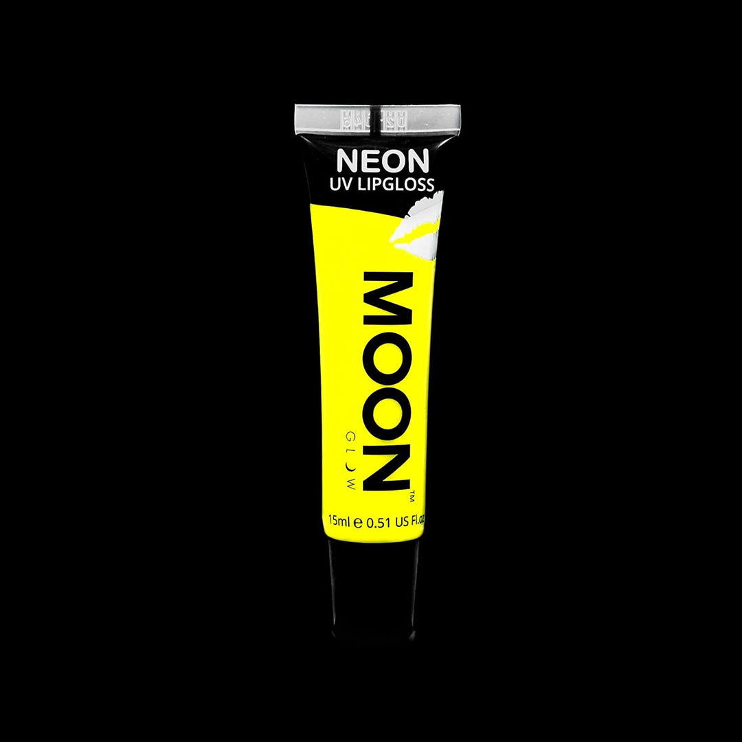 Moon Glow - Neon UV Lip Gloss – 15ml Yellow Banana – Scented and glows brightly under UV!