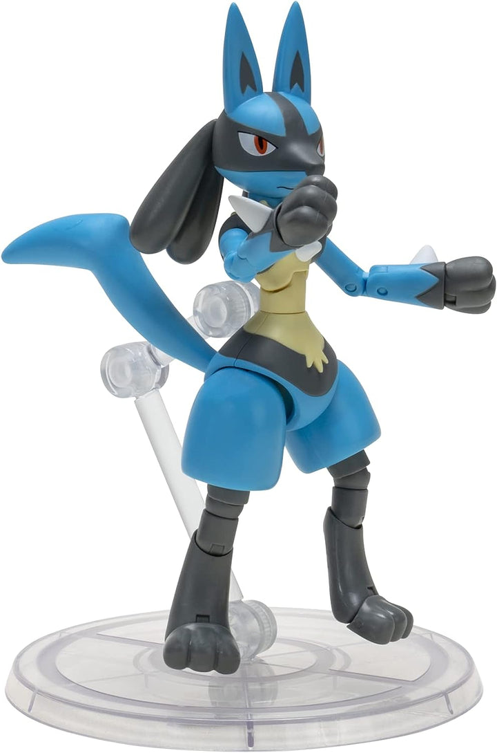 Pokémon 6" Select Super-Articulated Lucario Figure with 15 Points of Articulation