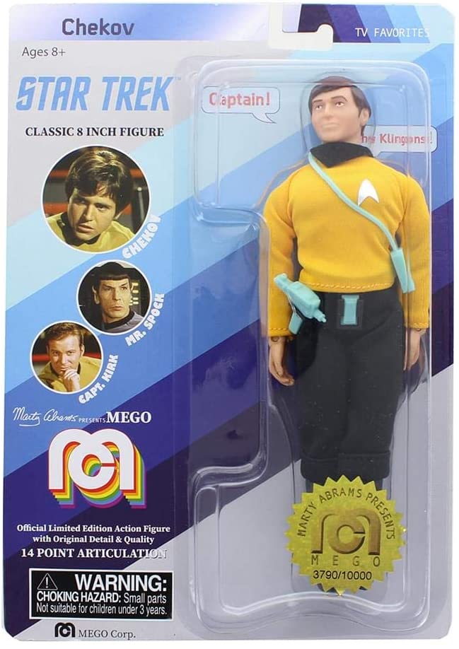 Star Trek Mego Chekov Action Figure 8"