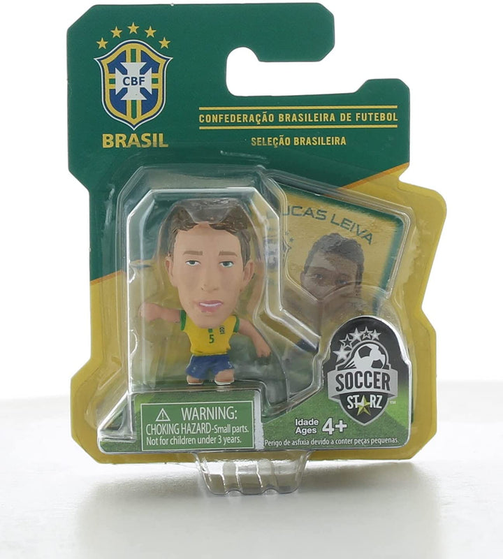 SoccerStarz Brazil International Blister de figurines comprenant le kit maison Lucas Leiva