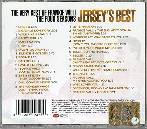 The Four Seasons Frankie Valli  - Jersey's Best: The Very Best of Frankie Valli & The Four Seasons [Audio CD]
