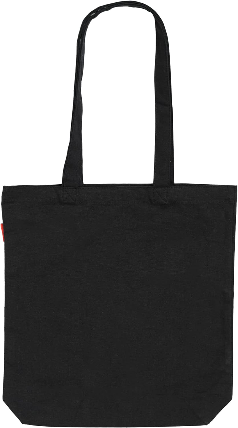 Official Stranger Things Logo Black Cotton Tote Bag - Cotton Shopping Bag