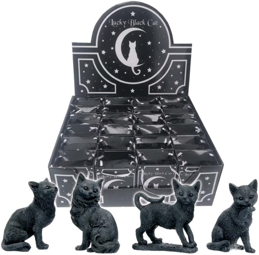 Nemesis Now Lucky Black Cats 9cm (Display of 24), polyresin