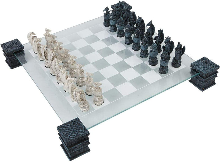 Nemesis Now Dragon Chess Set 43cm Black