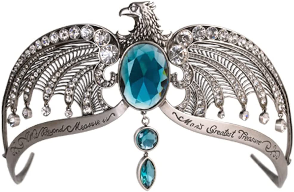 The Noble Collection Harry Potter Ravenclaw Diadem - 5.5in (14cm) Silver Plated