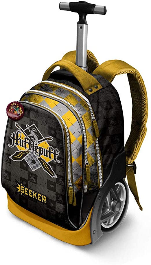 Karactermania Harry Potter Quidditch Hufflepuff-GT Travel Trolley Backpack Casual Daypack, 51 cm, 42 L, Yellow, 38189
