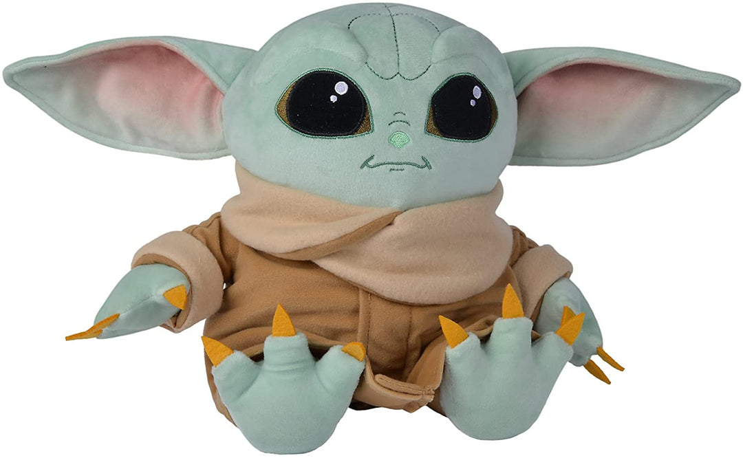 Simba 6315875802 The Mandalorian The Child Baby Yoda 30cm Articulated Plush Toy in Display Box Officially Licensed Disney for All Ages, Multicoloured, 30 cm