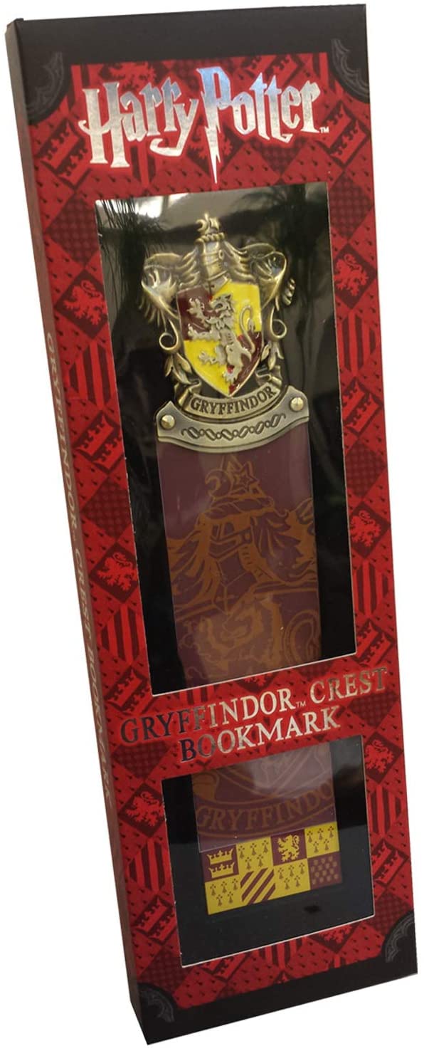 The Noble Collection Harry Potter Gryffindor Crest Bookmark 10in (25cm) Hand enamelled Hogwarts Bookmark