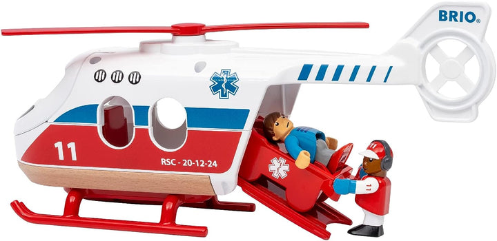 BRIO World Rescue Toy Helicopter for Kids Age 3 Years Up