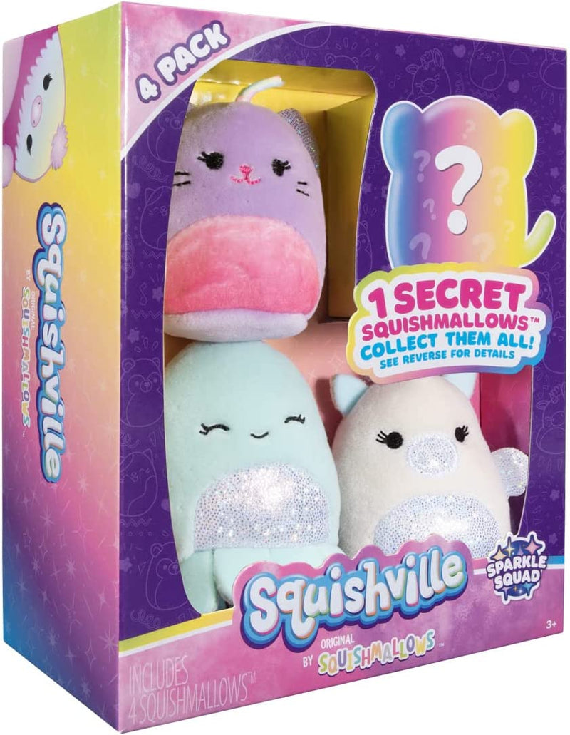  Squishville by Original Squishmallows Sweet Shop - Playset with  2-Inch Priya The Purple Panda, Tres'zure The Teal Cat & Bistro Table and  Chair - Toys for Kids : Toys & Games