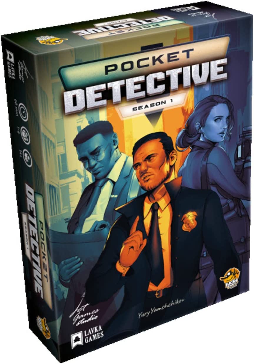 Lucky Duck Games Pocket Detective: Season 1 – Card Game 1-6 Players – 30-60 Minutes of Gameplay