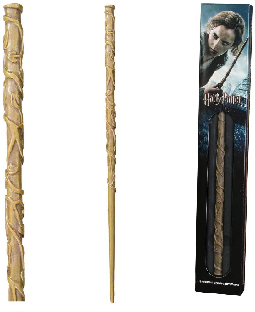 Baguette Hermione Granger de la Noble Collection dans une boîte standard avec fenêtre 15 pouces (38 cm) Baguette du monde des sorciers