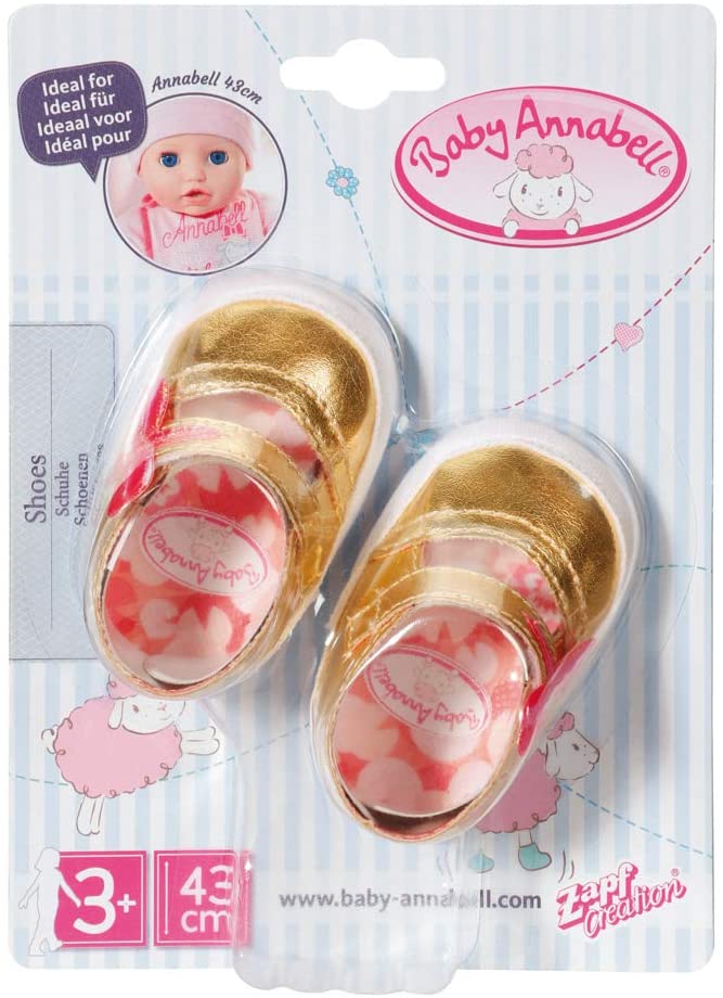 Chaussures Baby Annabell 43 cm Pour les tout-petits à partir de 3 ans Faciles pour les petites mains