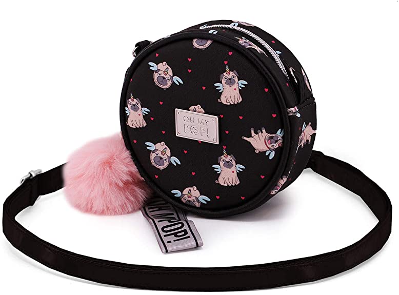 Oh My Pop! Pug-Round Shoulder Bag (Small)