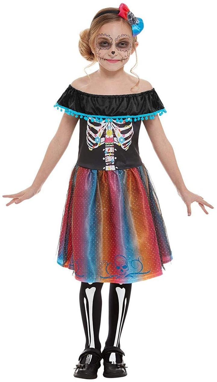 Smiffys 50788L Day of The Dead Girl Costume Age 10-12