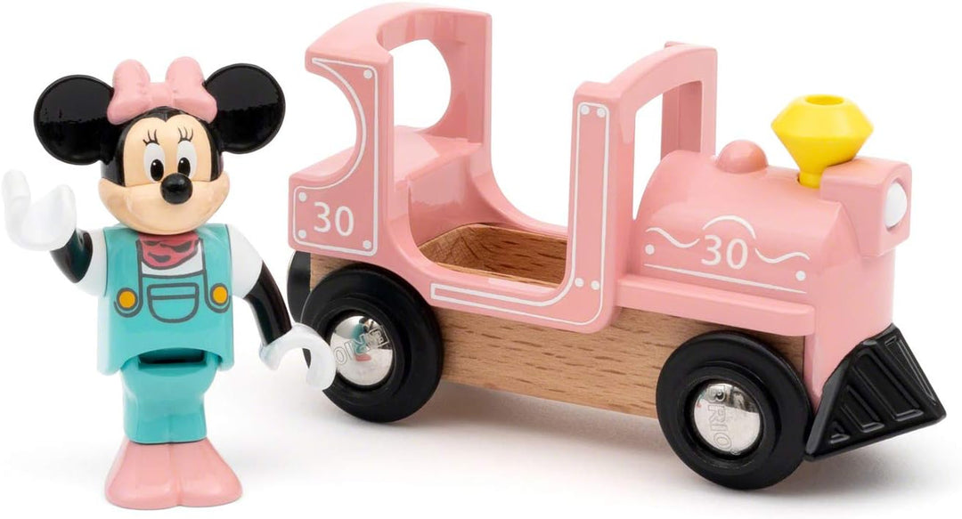 BRIO World Disney Minnie Mouse and Engine Train Toy For Kids Age 3 Years Up