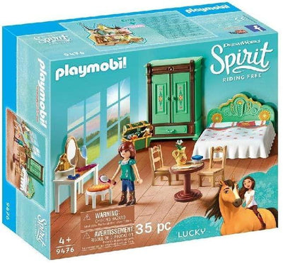 Playmobil DreamWorks Spirit 9476 Lucky's Bedroom for Children Ages 4+ - Yachew
